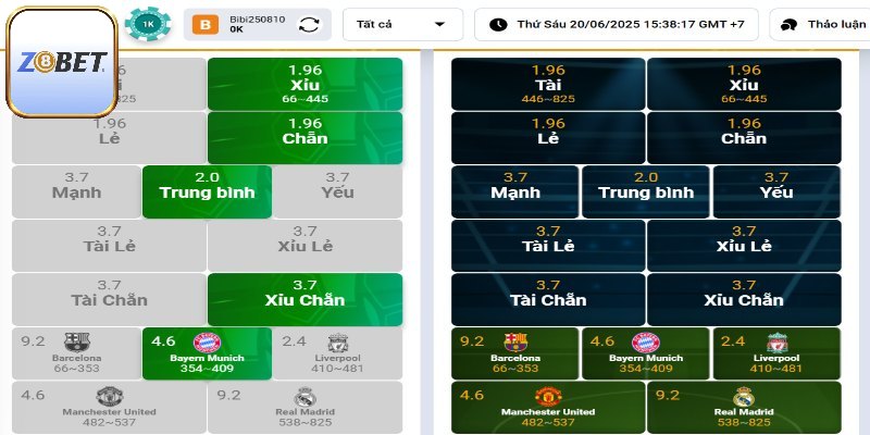 4 cửa cược Keno xanh chín