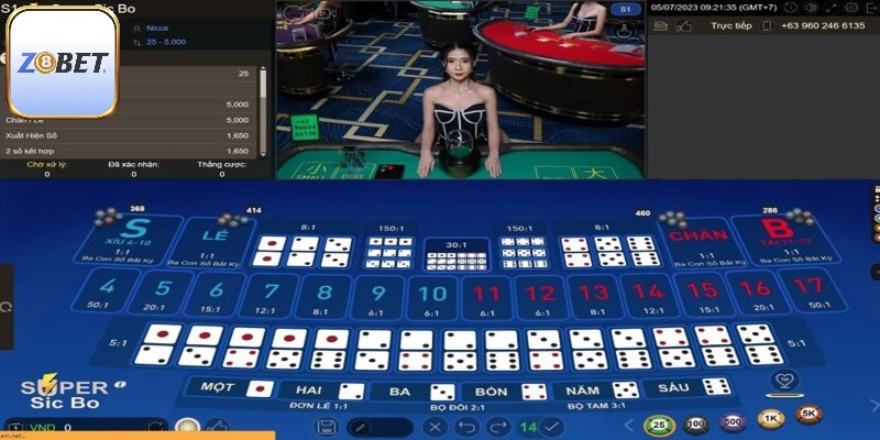 5 cửa cược Sicbo cơ bản