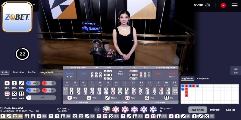 Chiến thuật cược Sicbo bất bại
