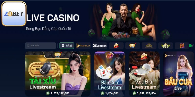 Tìm hiểu sảnh live casino Z8bet