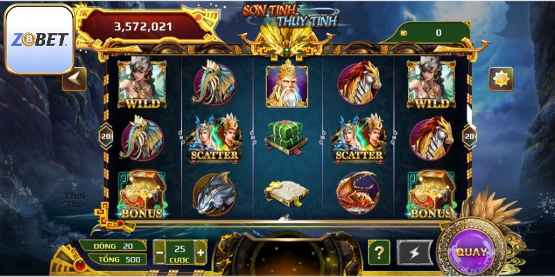 Tổng quát qua slot game sơn tinh thủy tinh